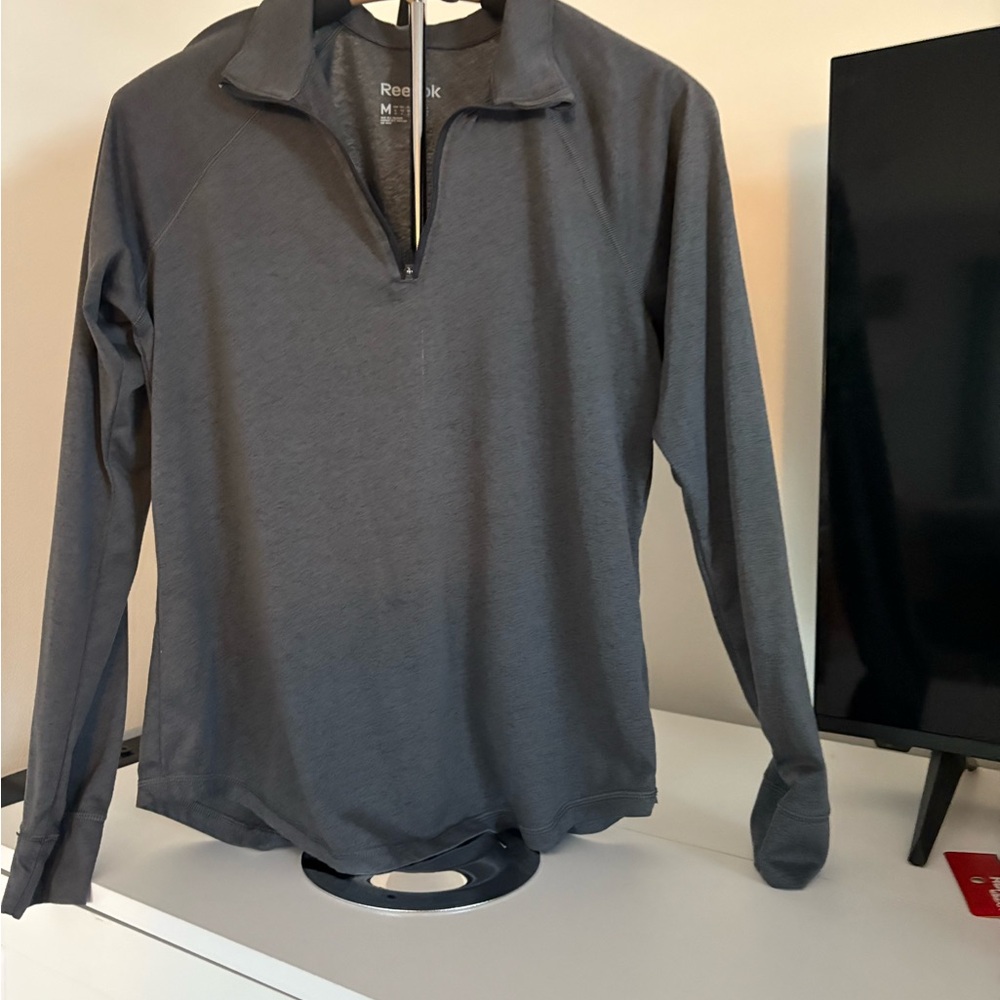 Reebok Charcoal Gray Activewear Top
